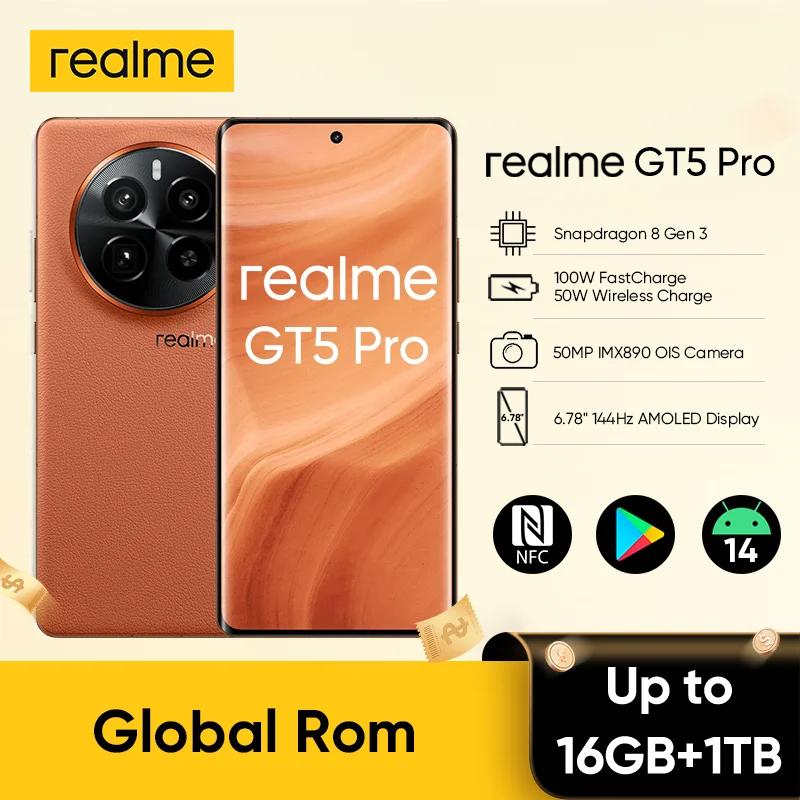 Realme ۷ι ROM   Ʈ, ȵ̵ ޴, SnapDragon 8 Gen 3, 16GB + 1TB,   NFC ޴, GT5 Pro 5G